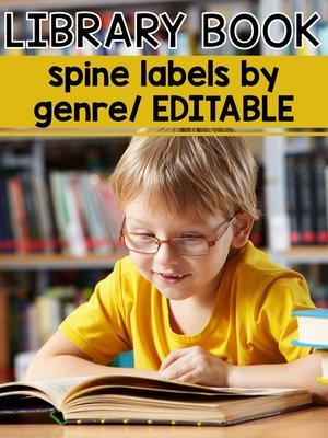 Library Book Labels by Genre