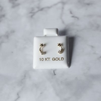 Aretes estrella fugas en oro 10KT