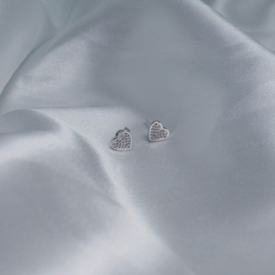 Aretes de corazón bisel