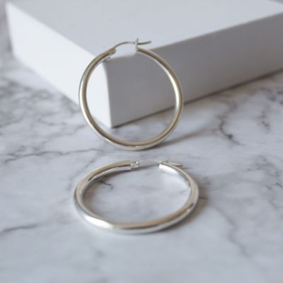 Argollas de dama redondas lisas