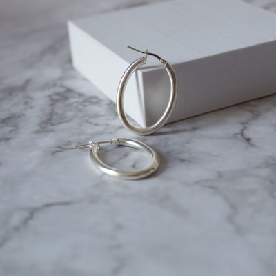 Argollas de dama ovaladas lisas