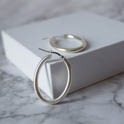 Argollas de dama ovaladas lisas