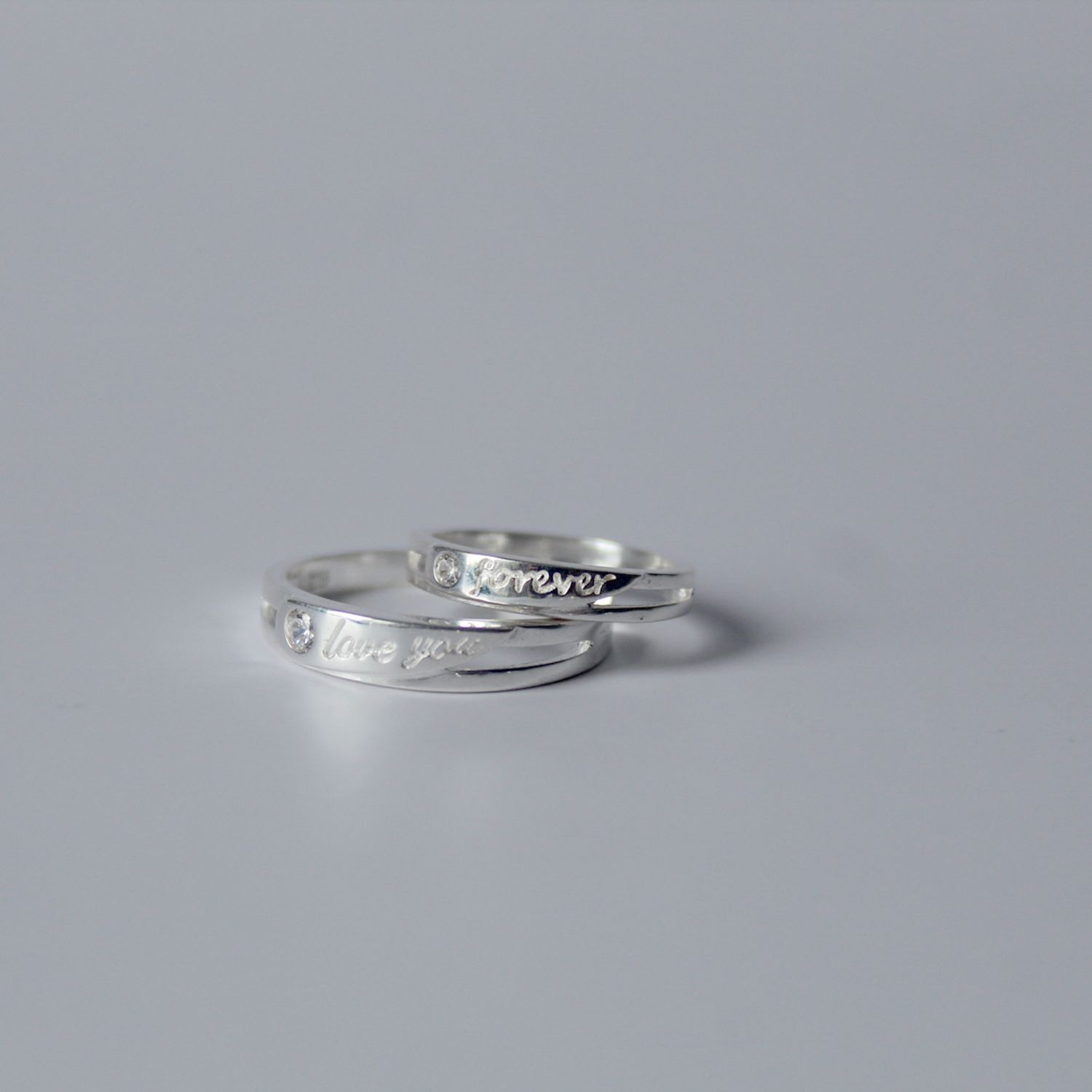 Anillos grabados Forever Love You