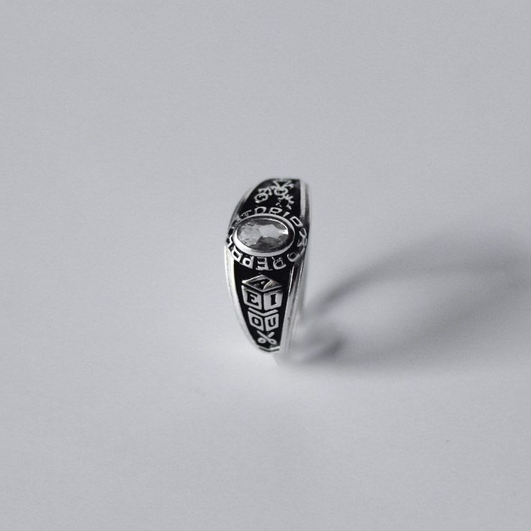 Anillo de graduación Preparatoria piedra blanca