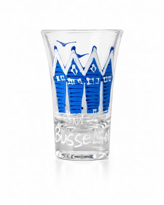Handpainted IC Jetty Shot Glass