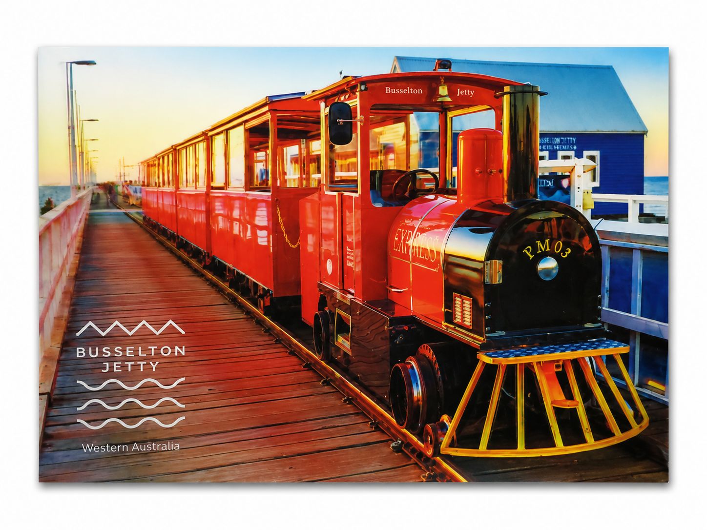 3D Train Loco Postcard