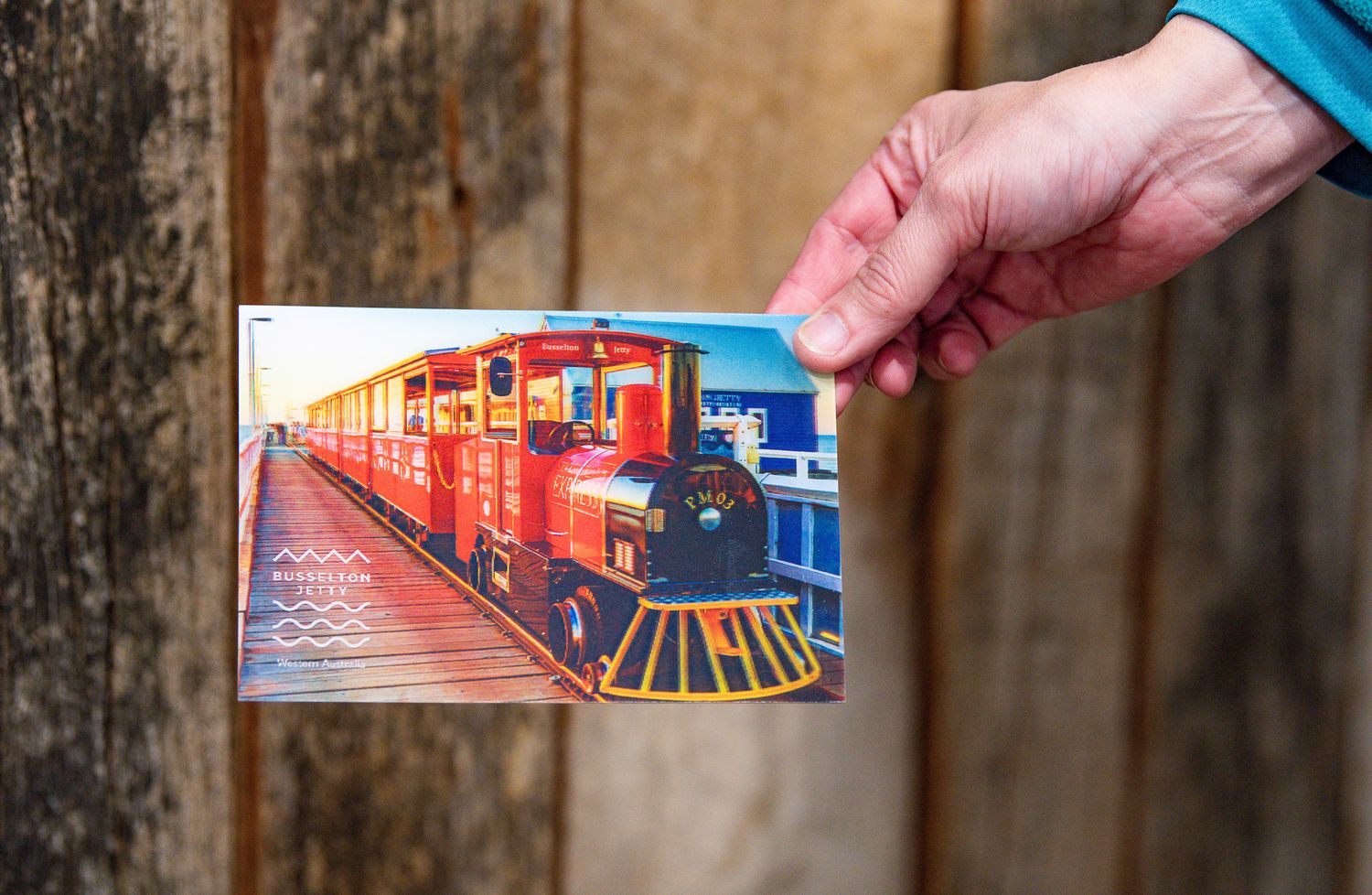 3D Train Loco Postcard
