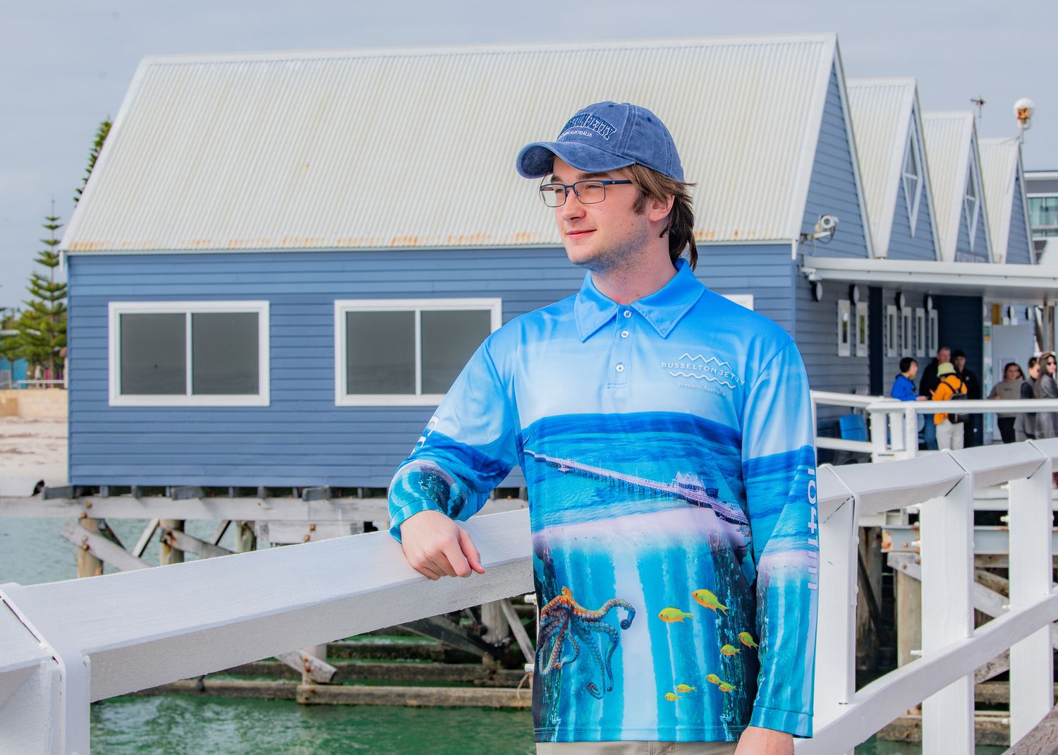 Adult Long Sleeve Shirt -  Blue tones
