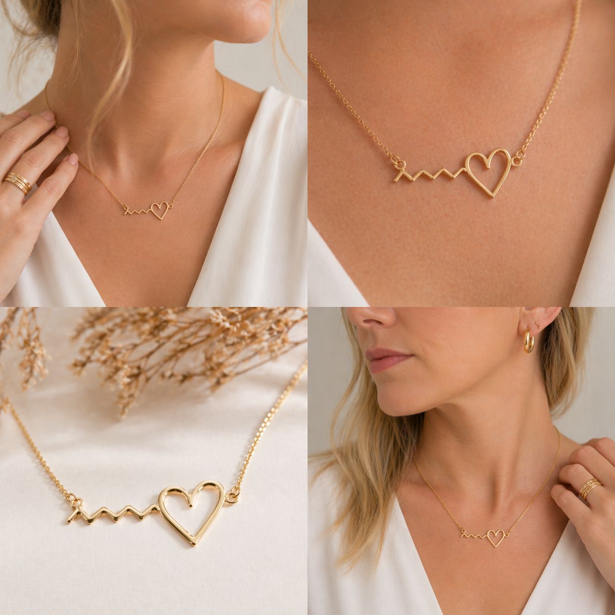 Heart of the Jetty Necklace  - Gold
