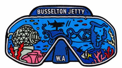 BJ Underwater Goggle Embroidery Patch