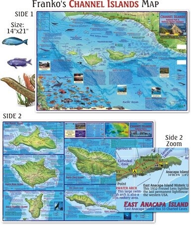 Franko Maps - Channel Islands National Park, Marine Sanctuary Map