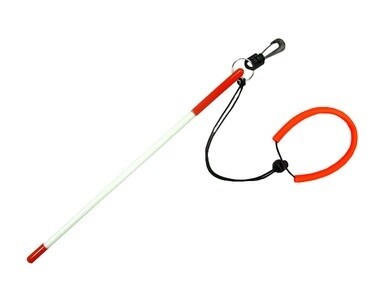 Fiberglass Tickle Stick w/Clip &amp; Lanyard for Snorkeling and Scuba Diving