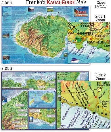 Franko Maps - Kauai Guide Map