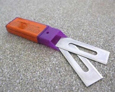 EEZYCUT Trilobite Replacement Blades-Two Blades for Scuba Diving or Water Sports