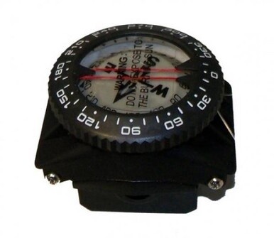 Storm Compass on a special Hose Mount for Scuba Diving Navigation