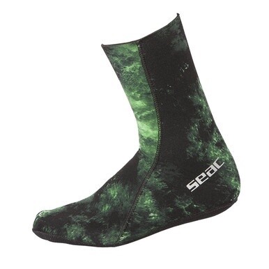 SEAC 3.5mm Anti-Slip Camo Scuba &amp; Spearfishing Green Socks