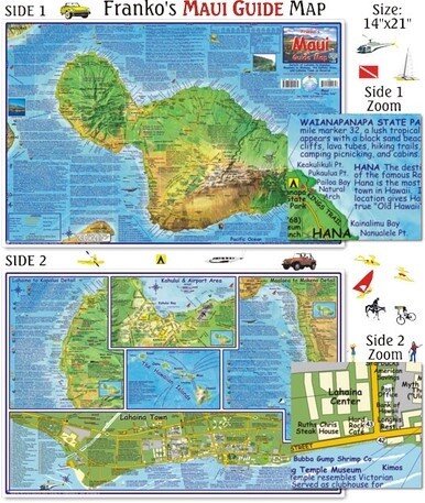 Franko Maps - Maui Guide Map