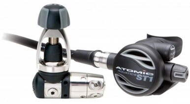 Atomic Aquatics ST1 Scuba Diving Yoke Regulator - Gray
