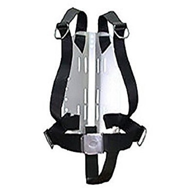 Storm Stainless Steel Technical Divers Backplate with Harness and Crotch Strap