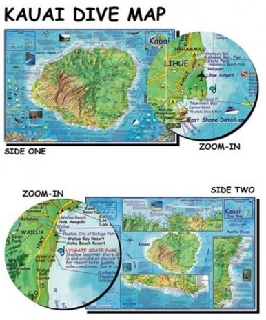 Franko Maps - Kauai Dive Map
