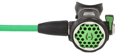 Hollis 150LX 2nd Stage Green with 40" Green Miflex Hose for Scuba Diving