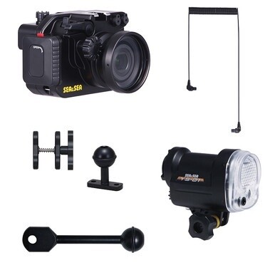 Sea &amp; Sea MDX-RX100II Underwater Housing &amp; YS-01 Strobe Basic Arm Package