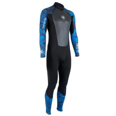 Aqualung Men's Hydroflex 1mm Wetsuit, Camo Blue (NLA)