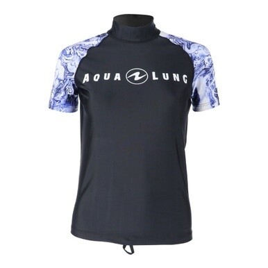 Aqua Lung Women's Short Sleeve Rashguard - Purple/White
