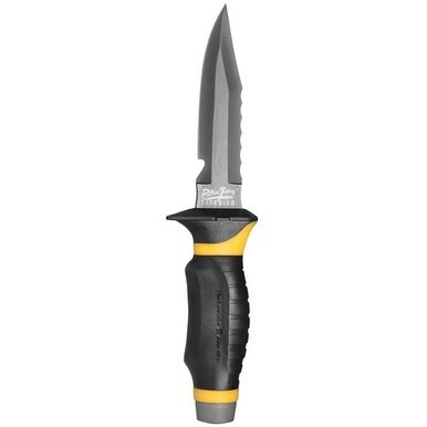 Underwater Kinetics Blue Tang Titanium Drop Point Dive Knife - Yellow
