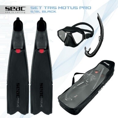 SEAC Tris M-Power Fin Set - Black