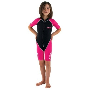 SEAC 1.5mm Dolphin Shorty Wetsuit - Girls