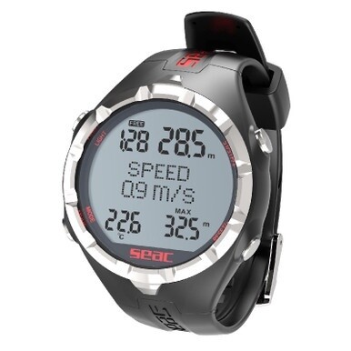 SEAC Apnea Wrist Dive Computer - Black/Red