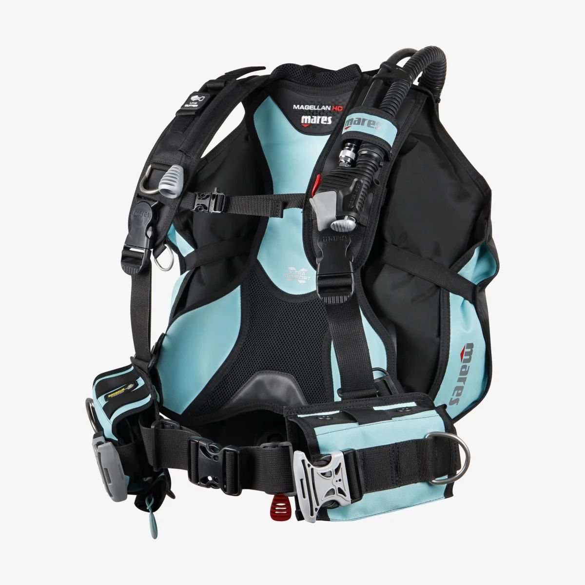 Mares Magellan HD BCD, Color: Black/Aqua, Size: Medium