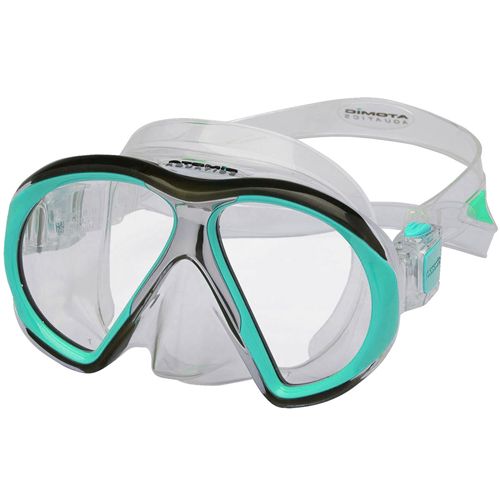 Atomic Aquatics SubFrame Mask, Color: Clear/Aqua