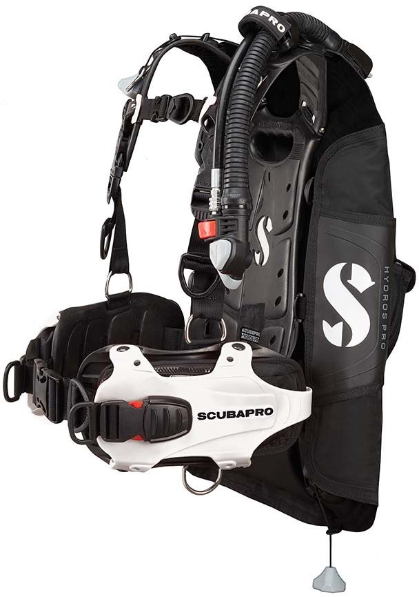 Scubapro Hydros Pro w/Balanced Inflator, Women's (White), Size: Medium