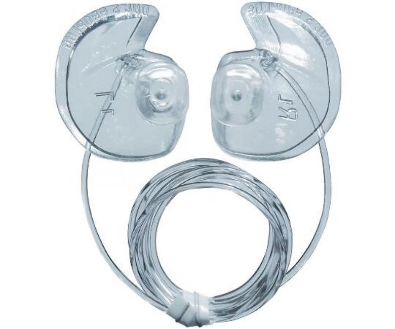 Doc's ProPlugs SCUBA Diving Preformed Clear Vented Earplugs w/ Leash, Color: Clear, Size: Tiny
