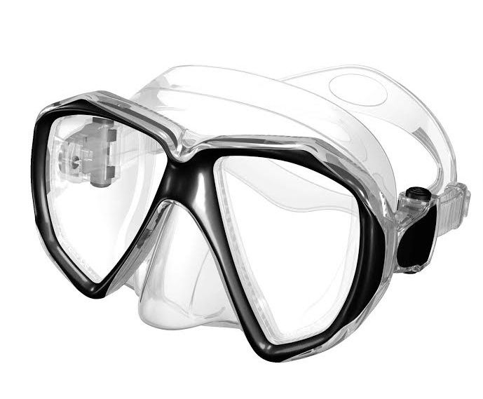 Typhoon Ultra View Scuba Diving Mask, Color: Black