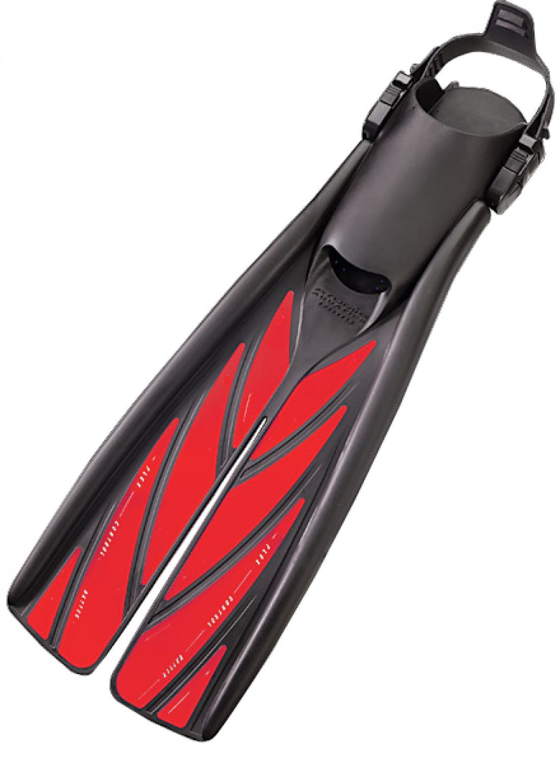 Atomic Aquatic High Energy Open Heel Split Fin (NLA), Color: Red, Size: Small