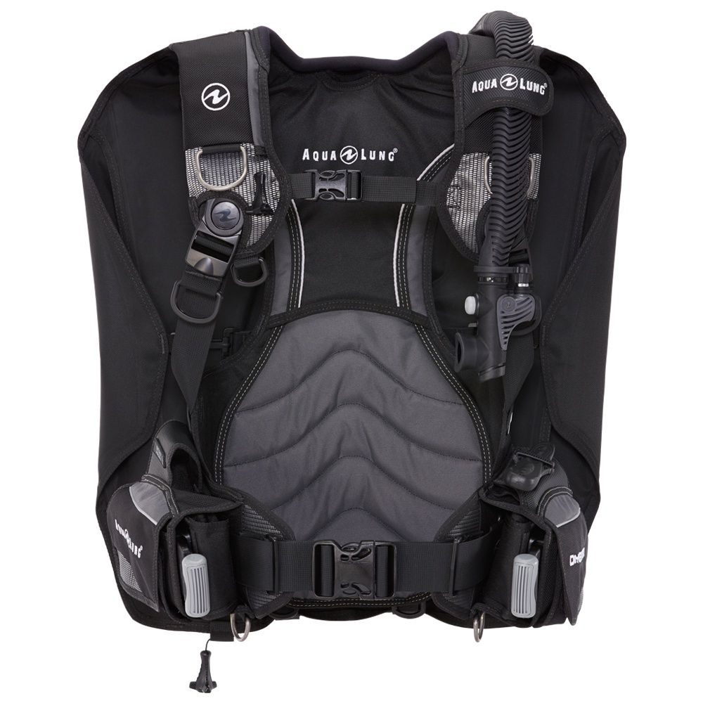 Aqua Lung Dimension Scuba BCD, Color: Black/Charcoal, Size: Small