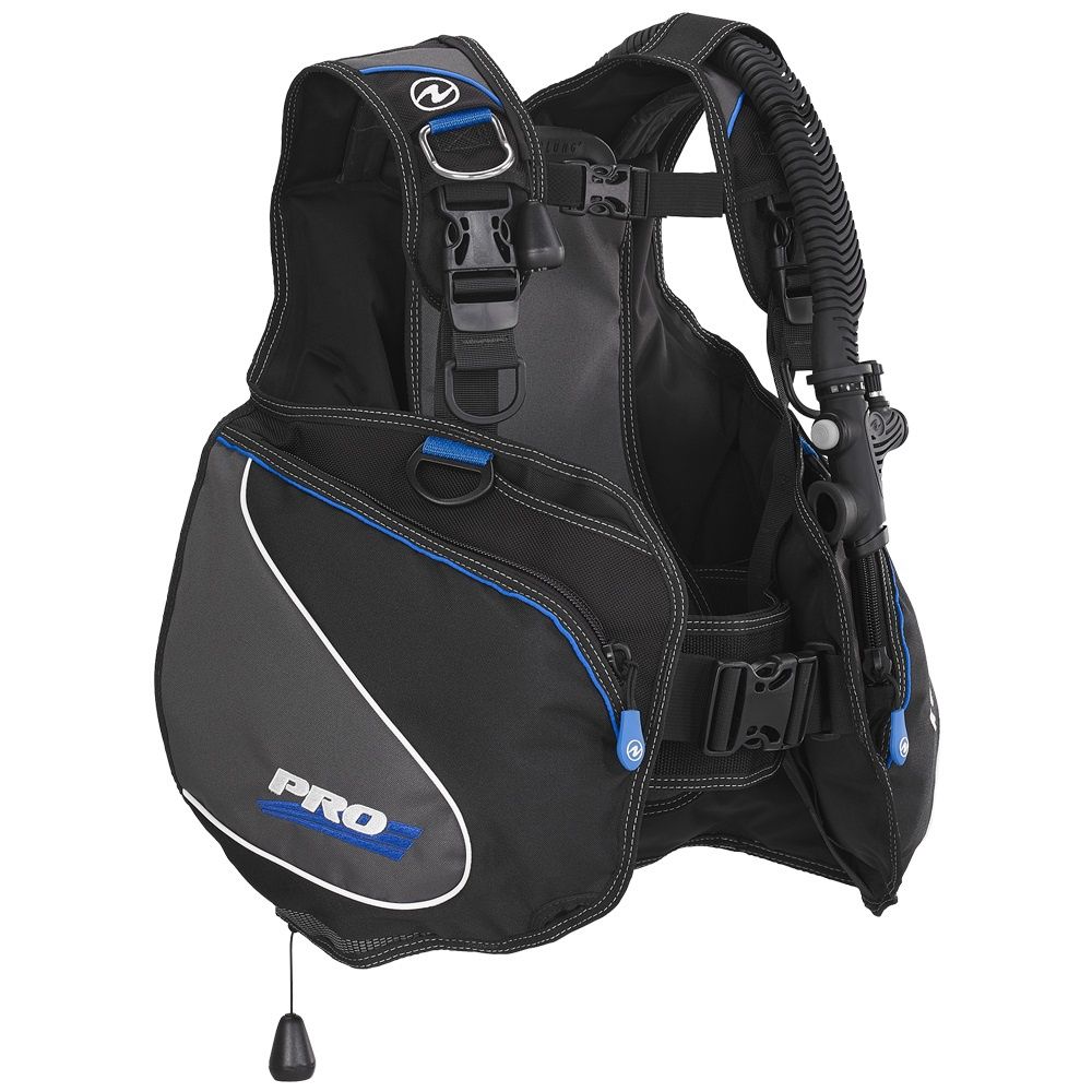 Aqua Lung Pro BC, Color: Black/Charcoal/Blue, Size: X-Small