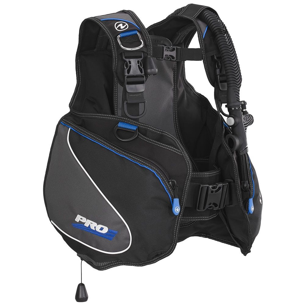 Aqua Lung Pro BC (NLA), Color: Black/Charcoal/Blue, Size: X-Small