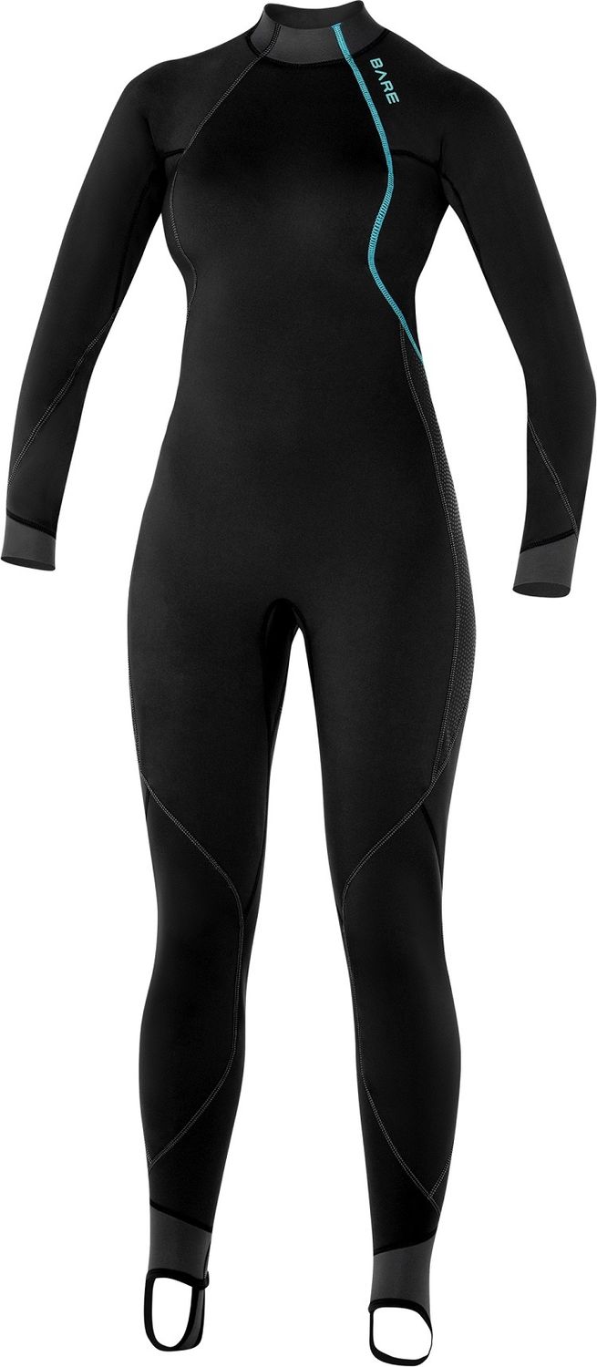 Bare Exowear Fullsuit Women's - Black, Color: Black, Size: 6P