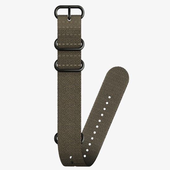 Suunto D5 24mm Textile Zulu Strap, Color: Stealth, Size: Large