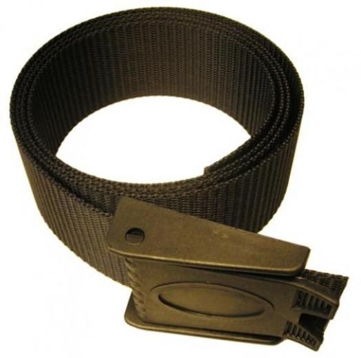 Storm 60in Weight Belt with Plastic Buckle for Freediving and Scuba Divers, Color: Black