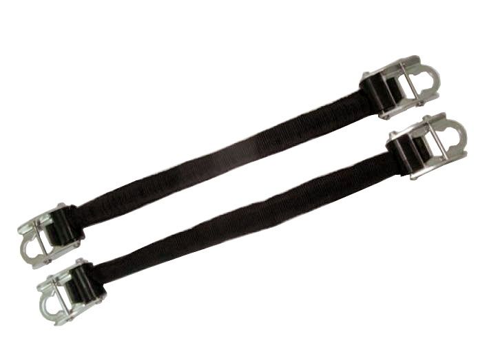 Storm Stainless Steel Spring Straps (Pair), Color: Black, Size: Medium