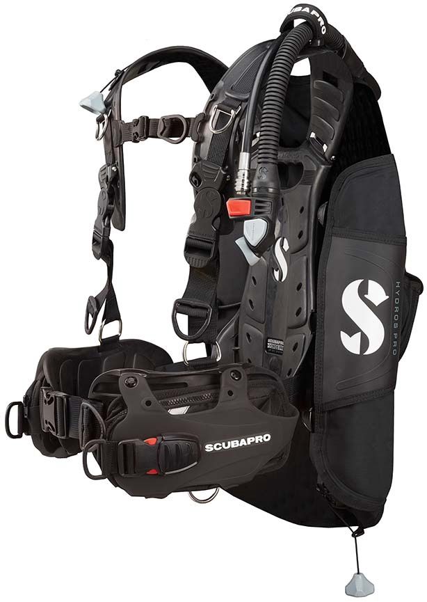 Scubapro Hydros Pro w/Balanced Inflator, Men's (Black), Size: Small