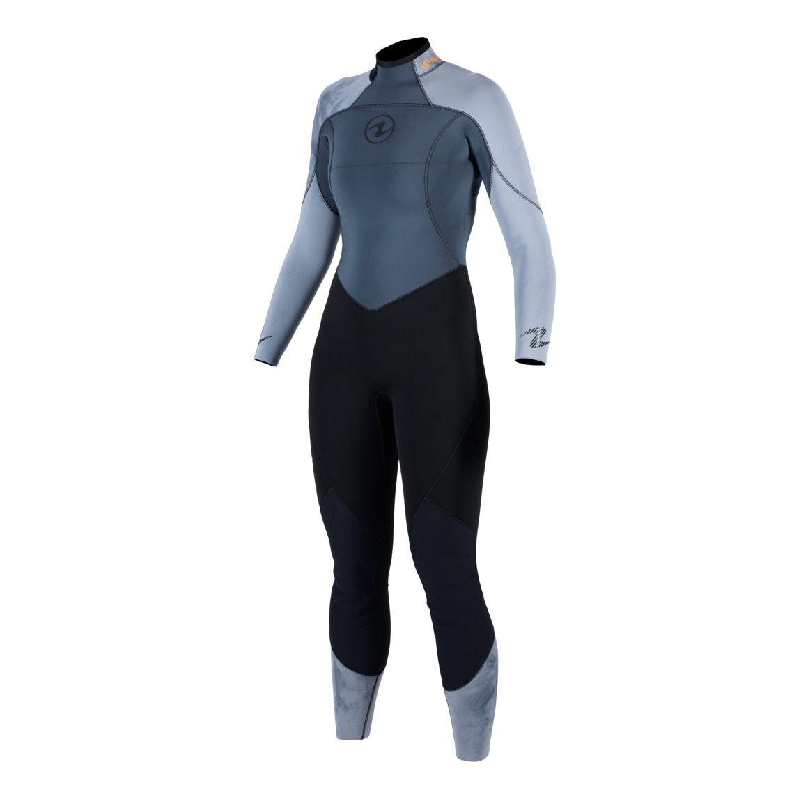 Aqualung Women's Aquaflex 3mm Wetsuit, Grey/Orange, Size: Medium