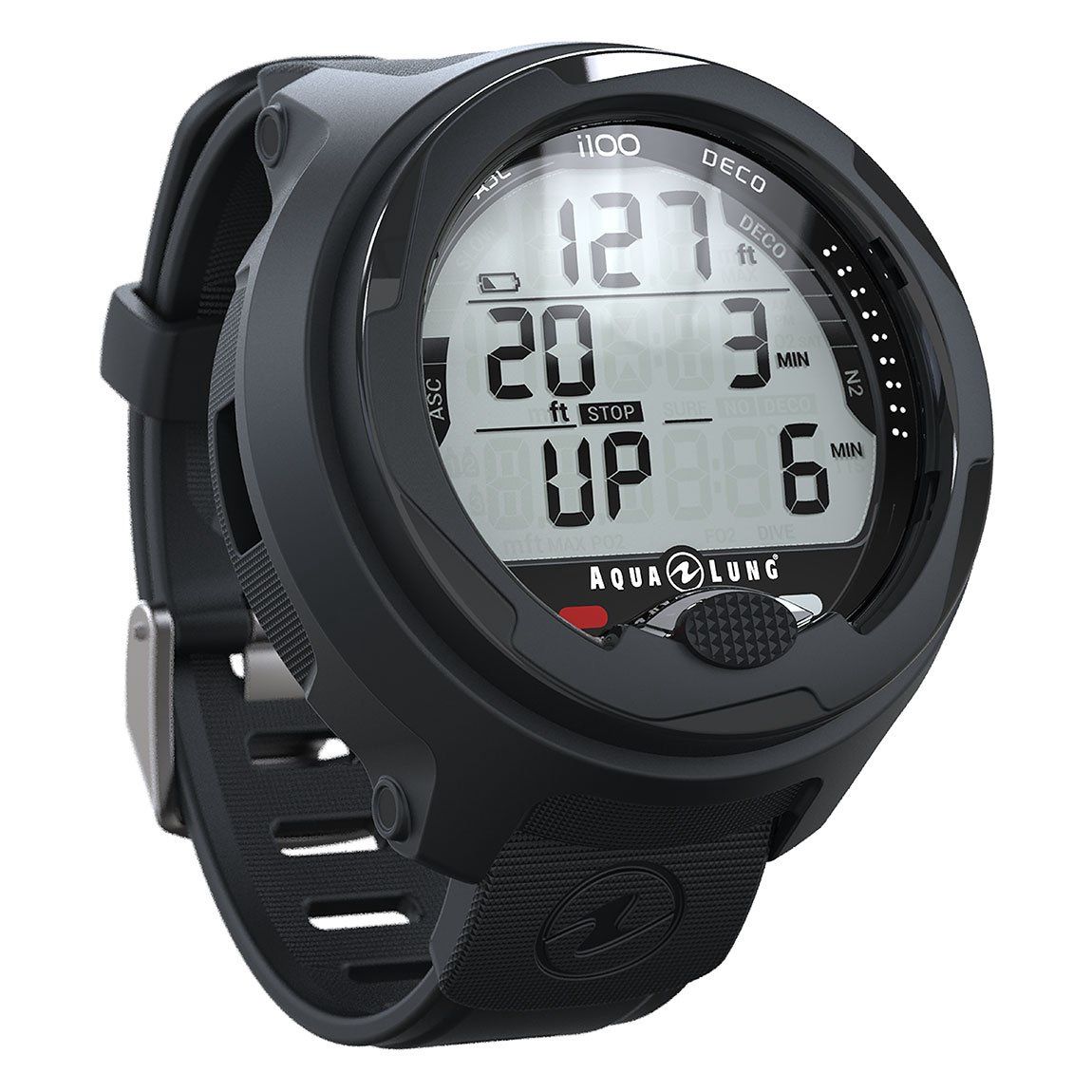 AQUALUNG i100 Wrist Dive Computer, Color: Black