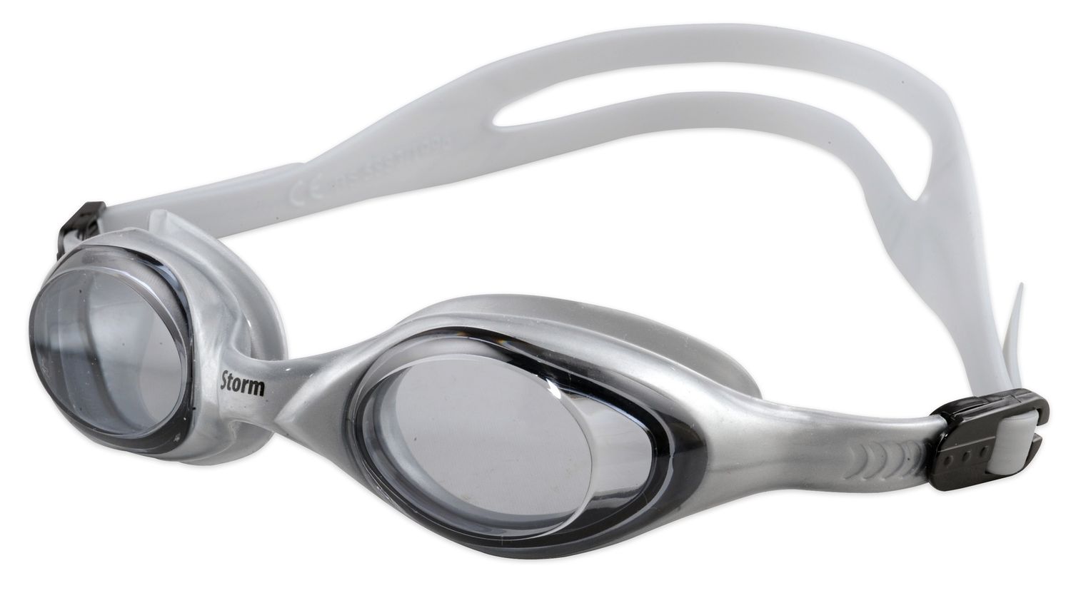 Storm Puffer Kids Swim Goggles, Color: Silver