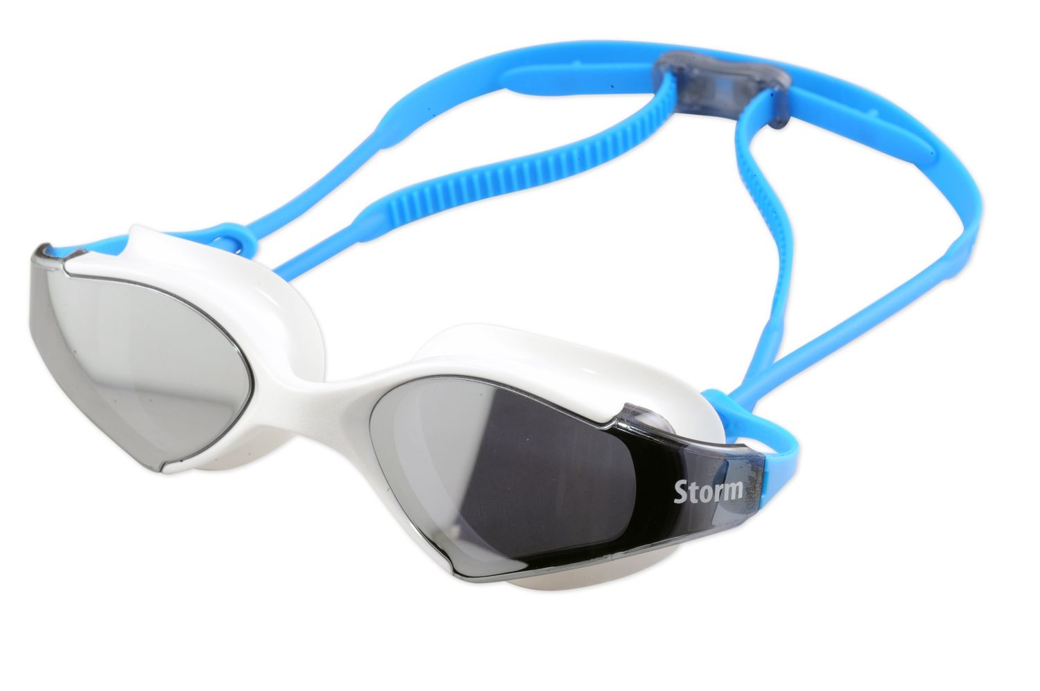 Storm Bluefin Fitness Mirrored Swim Goggle UV, Color: White